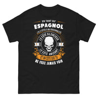 Thumbnail for T-shirt Espagnol noir - 3 côtés à ma personnalité