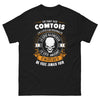 T-shirt Comtois noir - silence, rire et mystère
