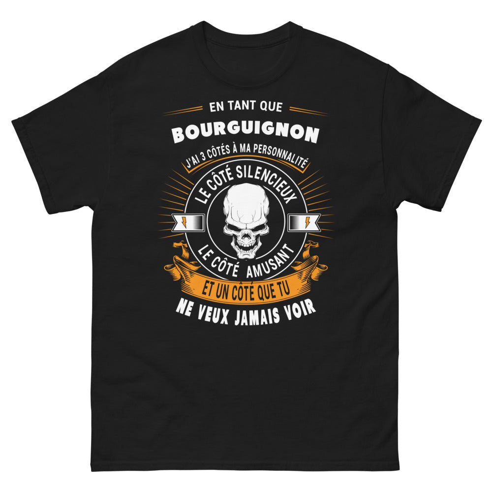 T-shirt Bourguignon noir - Les trois côtés de la personnalité