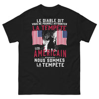 Thumbnail for T-shirt Esprit américain noir - La Tempête