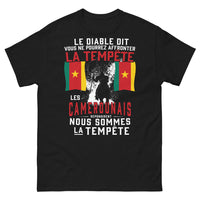 Thumbnail for T-shirt Cameroun noir - La Tempête Camerounaise, défiez les éléments