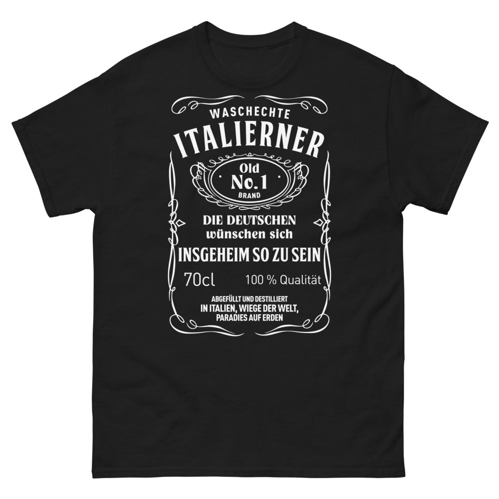 Italien Marineblau T-Shirt - Waschechte Italiener