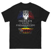 T-shirt Français de racines zimbabwéennes noir - clin d'œil métissé