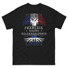 T-shirt Français de racines salvadoriennes noir - Français de racines salvadoriennes