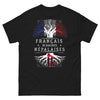 T-shirt Français d'origines Népalaises noir - clin d'œil franco-népalais
