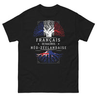 Thumbnail for T-shirt Français Néo-Zélandais noir - double identité France/Nouvelle-Zélande