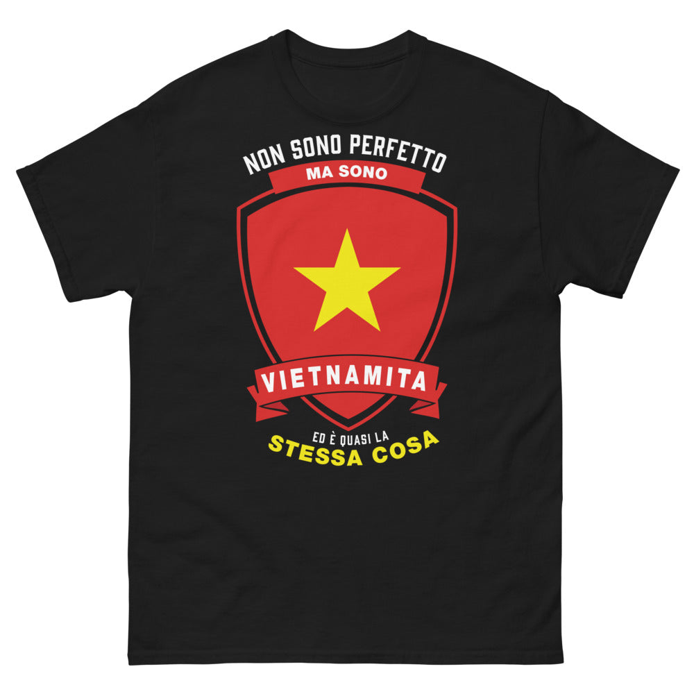 T-shirt Vietnamite marine - Non sono perfetto ma sono vietnamita