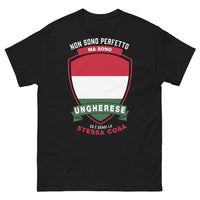 Thumbnail for T-Shirt Ungheria Nero - Non sono perfetto, ma sono ungherese