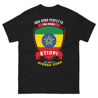 Thumbnail for T-Shirt Etiopia nera - Non sono perfetto ma sono Etiopi