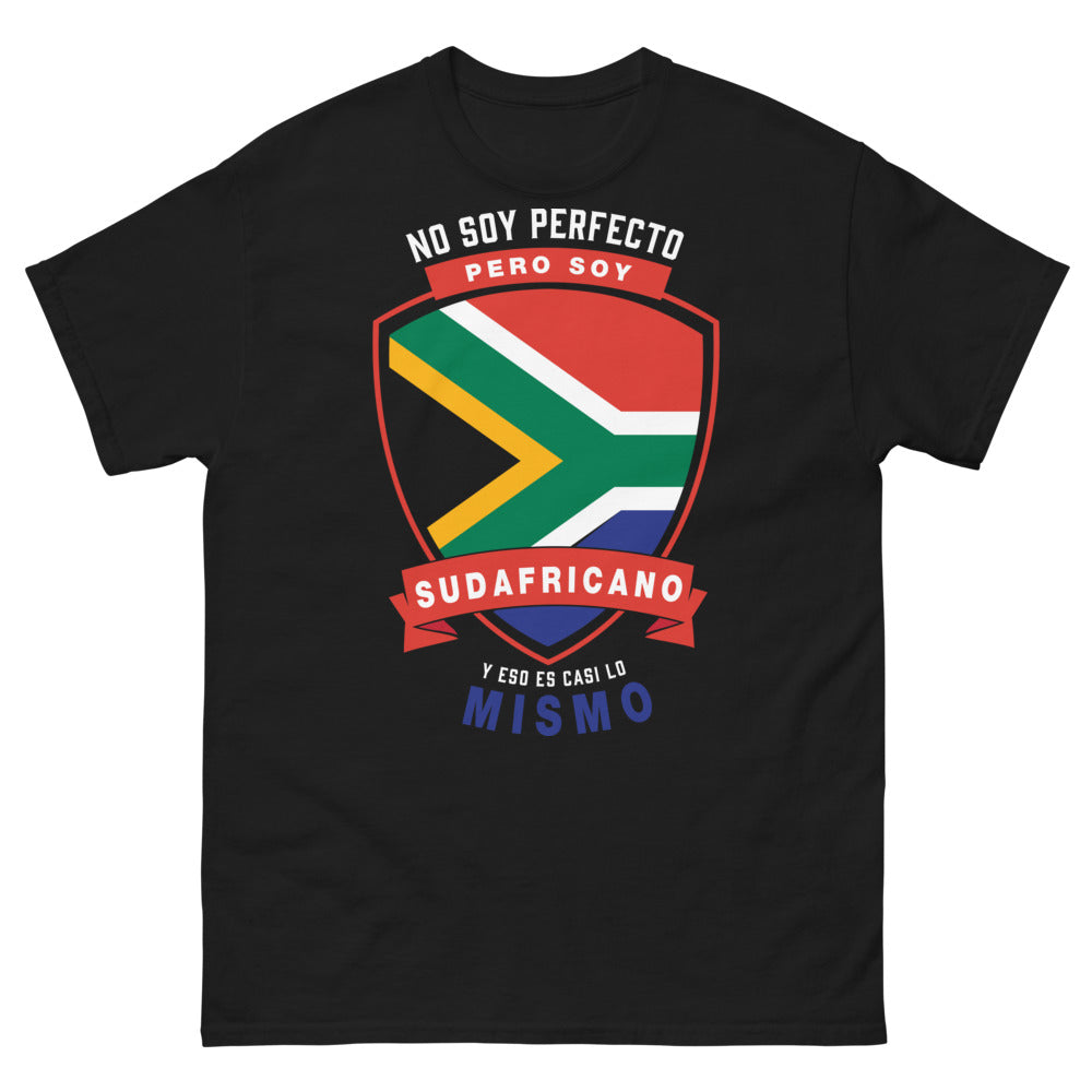 T-shirt Afrique du Sud noir - No soy perfecto, pero soy sudafricano