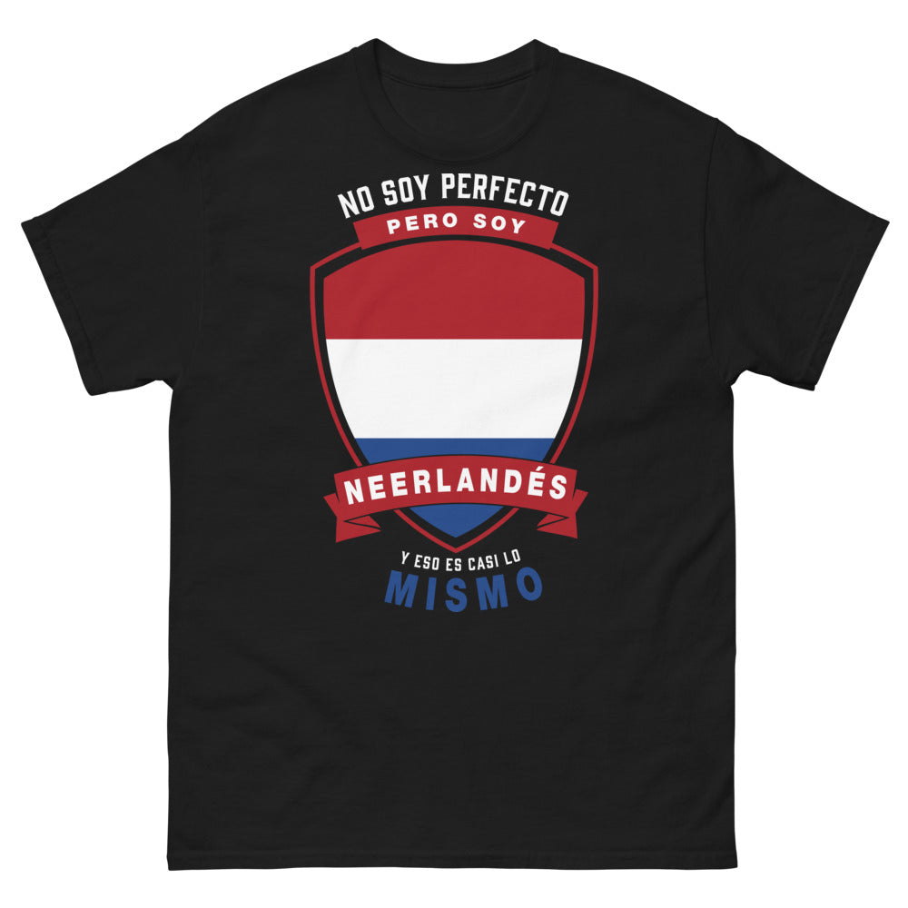T-shirt Néerlandais noir - Pas parfait mais Néerlandais