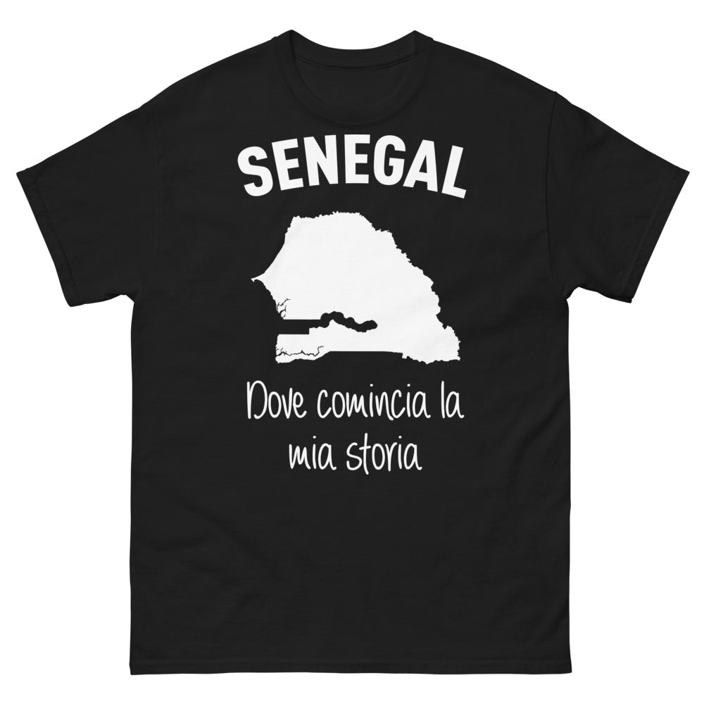 T-Shirt Senegal nero - Dove Comincia la Mia Storia