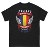 T-shirt Italia-Roumanie marine - italiano di nascita, rumeno per grazia di Dio
