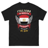 T-shirt Italo-égyptien marine - 'Italiano di Nascita, Egiziano per Grazia di Dio'