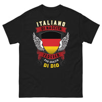Thumbnail for T-shirt Italie/Allemagne marine - Italiano di nascita, Tedesco per grazia divina