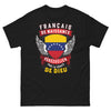 T-shirt Franco-vénézuélien noir - Français de naissance, Vénézuélien par la grâce de Dieu