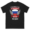 T-shirt Français de naissance Russe noir - Français de naissance, Russe par la grâce de Dieu