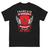 T-shirt Français/Marocain noir - Français de naissance, Marocain par la grâce de Dieu