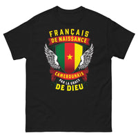 Thumbnail for T-shirt Français de Naissance Camerounais noir - Par la Grâce de Dieu