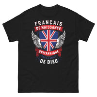 Thumbnail for T-shirt franco-britannique noir - Français de naissance britannique