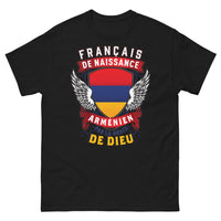 Thumbnail for T-shirt Français de naissance, Arménien noir - Français de naissance, Arménien par la grâce de Dieu