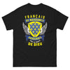 T-shirt Ardéchois noir - Français de Naissance par la Grâce de Dieu