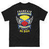 T-shirt Réunionnais noir - Français de naissance, Réunionnais par la grâce de Dieu