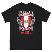 Thumbnail for T-shirt Français de naissance, Péruvien noir - Français de naissance, Péruvien par la grâce