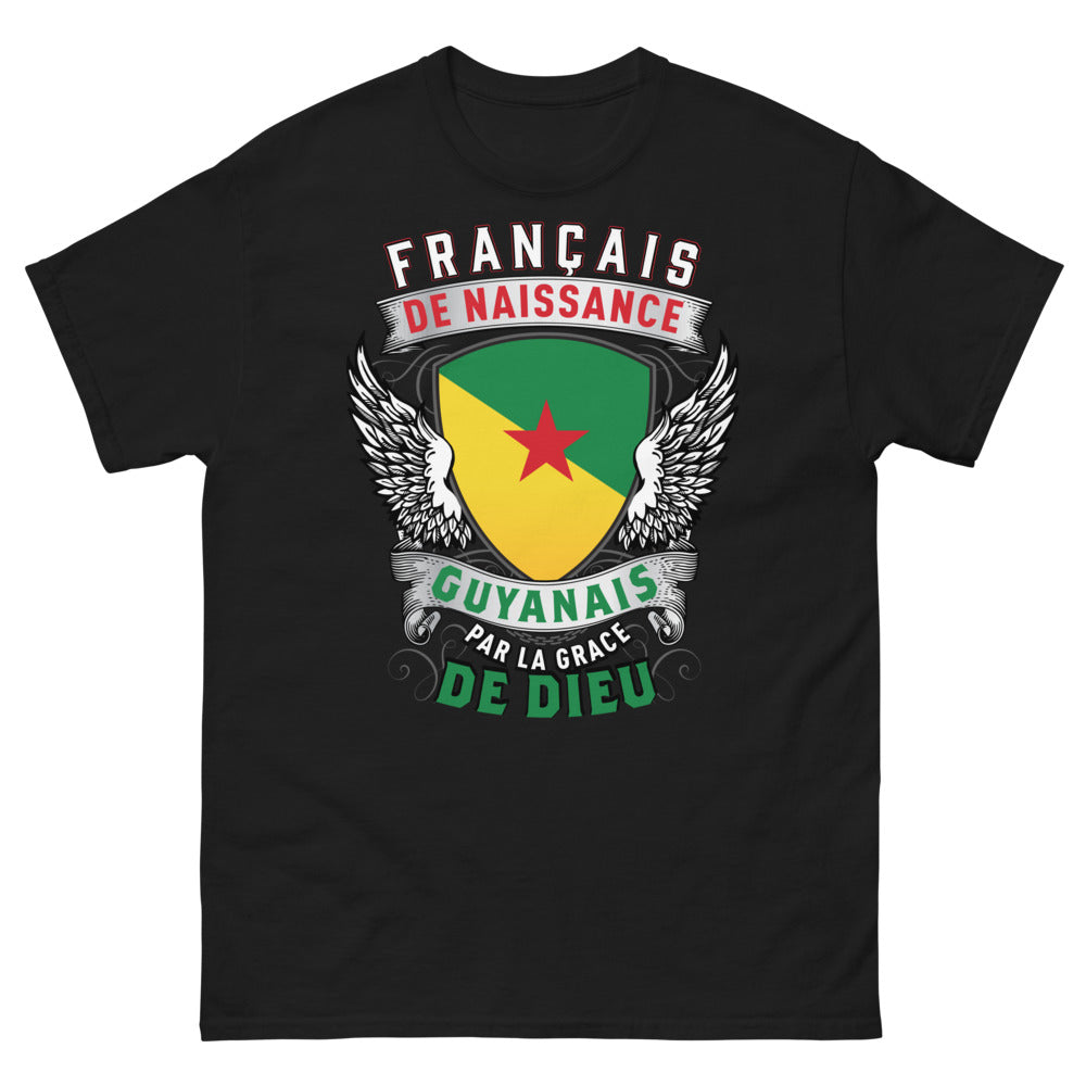 T-shirt Guyanais noir - Français de naissance