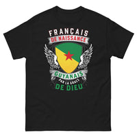 Thumbnail for T-shirt Français de naissance noir - Guyanais par la grâce de Dieu