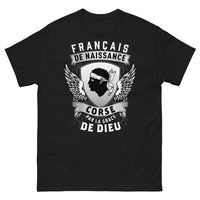 Thumbnail for T-shirt Corse noir - Français de naissance, fierté insulaire