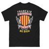 T-shirt Catalan noir - Français de naissance, Catalan par la grâce de Dieu
