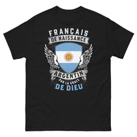 Thumbnail for T-shirt Français de naissance Argentin noir - Par la grâce de Dieu