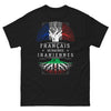 T-shirt Français d'origine iranienne noir - racines iraniennes