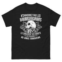 Thumbnail for T-shirt Bourguignon noir - N'emmerdez pas les Bourguignons