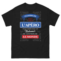 Thumbnail for T-shirt Apéro Toulonnais noir - Dieu créa l'apéro