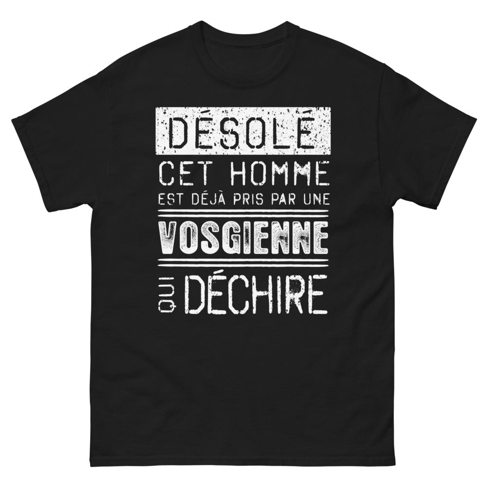 T-shirt Vosges noir - Pris par une Vosgienne
