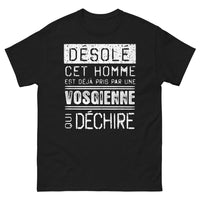 Thumbnail for T-shirt Vosges noir - Pris par une Vosgienne