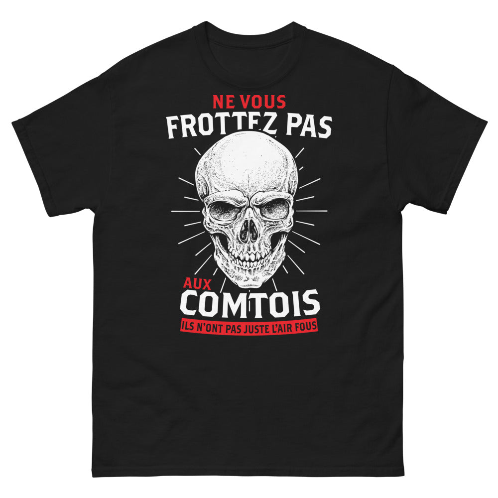 T-shirt Comtois noir - Ne vous frottez pas aux Comtois