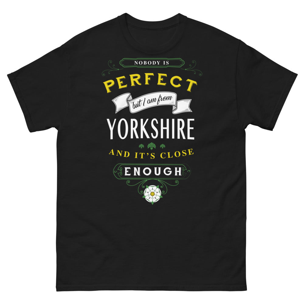 T-shirt Yorkshire Pride noir - Nobody is Perfect