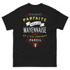 T-shirt Mayenne noir - Je ne suis pas parfaite, mais je suis Mayennaise