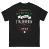 T-shirt Italie noir - Niemand ist perfekt, aber als Italienerin kommt man nah ran