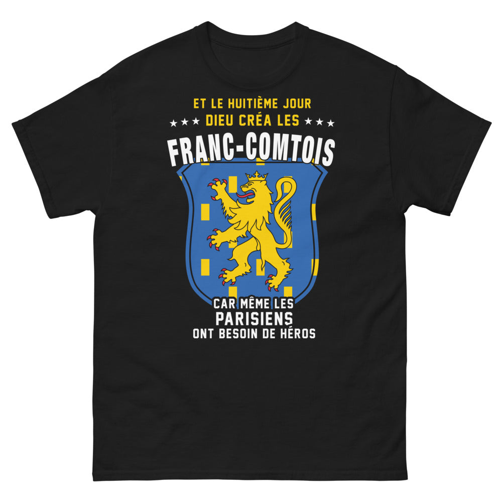 T-shirt Franc-Comtois noir - Héros des Parisiens