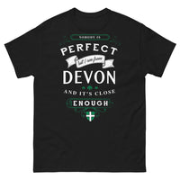 Thumbnail for T-shirt Devon noir - Slogan 'Almost Perfect'