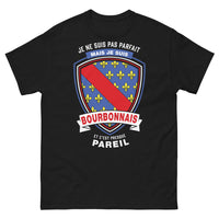 Thumbnail for T-shirt Bourbonnais noir - Je ne suis pas parfait mais je suis Bourbonnais