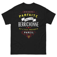 Thumbnail for T-shirt Berrichonne noir - Je ne suis pas parfaite mais je suis Berrichonne