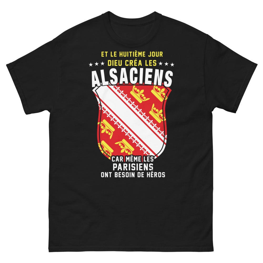 T-shirt Alsace noir - Héros des Parisiens