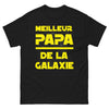 T-shirt Galaxie noir - Meilleur Papa de la Galaxie