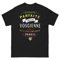 Thumbnail for T-shirt Vosgienne noir - Je ne suis pas parfaite mais presque