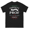 T-shirt Prof noir - Je suis prof, presque parfait
